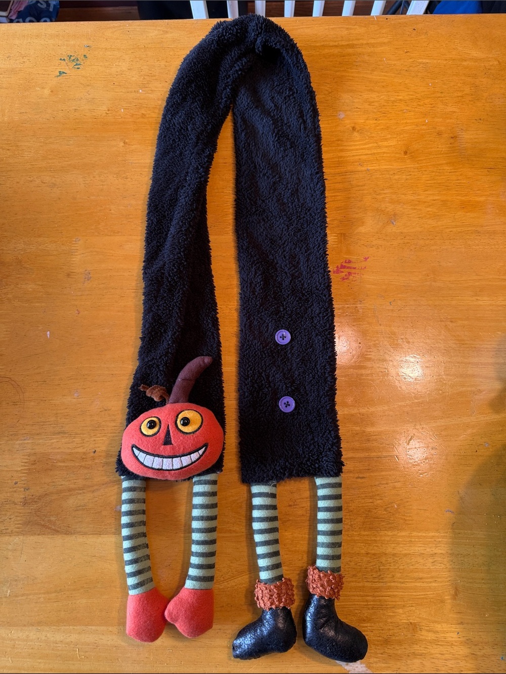 Homemade Halloween scarf. New, never worn. Adorable.